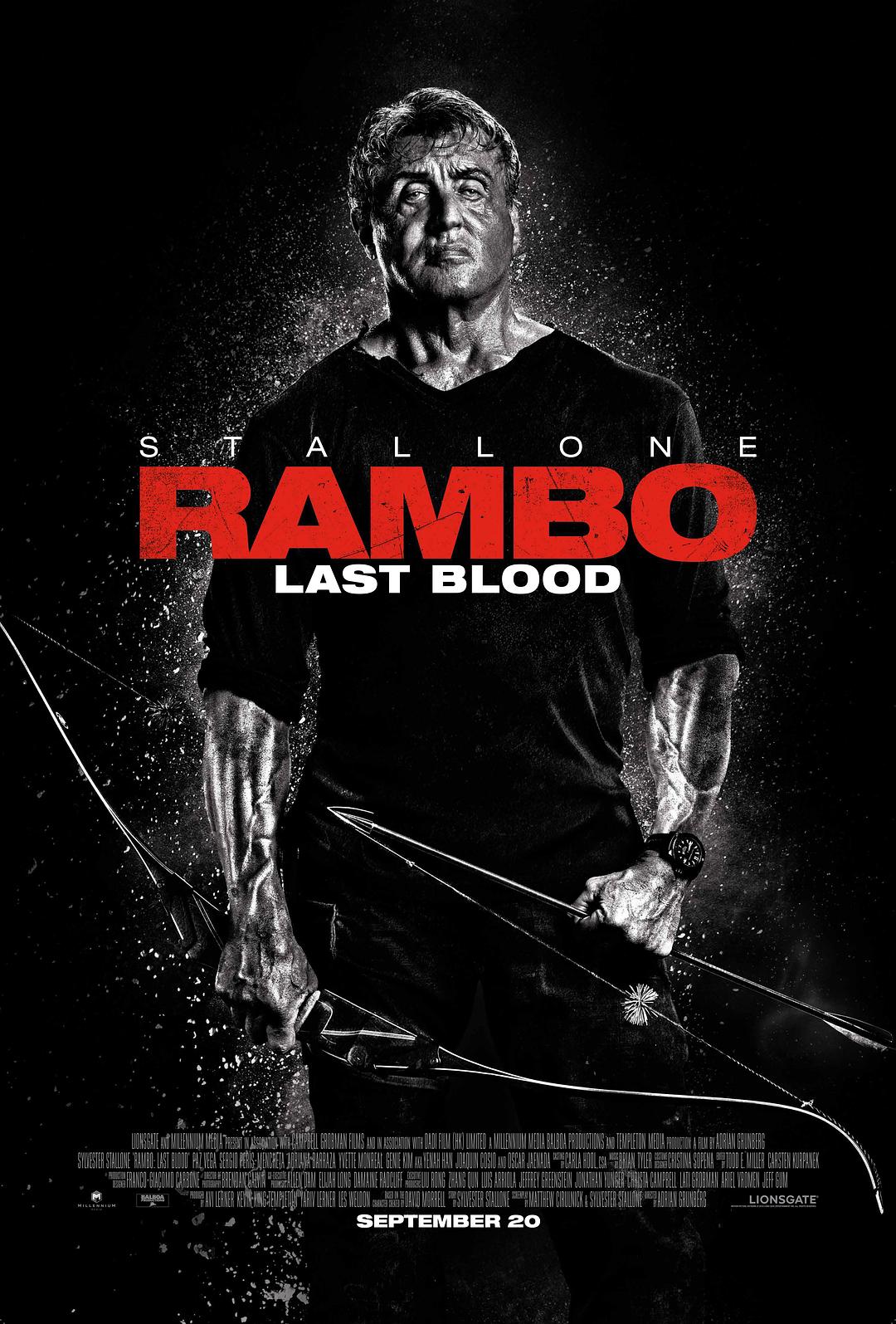 第一滴血5：最后的血  4K原盘下载+高清MKV版/ Rambo 5 /Rambo V / Rambo V: Last Blood / 兰博5：最后一滴血 / 第一滴血5 / 第一滴血：最后一战 / 第一滴血：终极血战(港) / 蓝波：最后一滴血(台) 2019 Rambo 5: Last Blood  56.8G