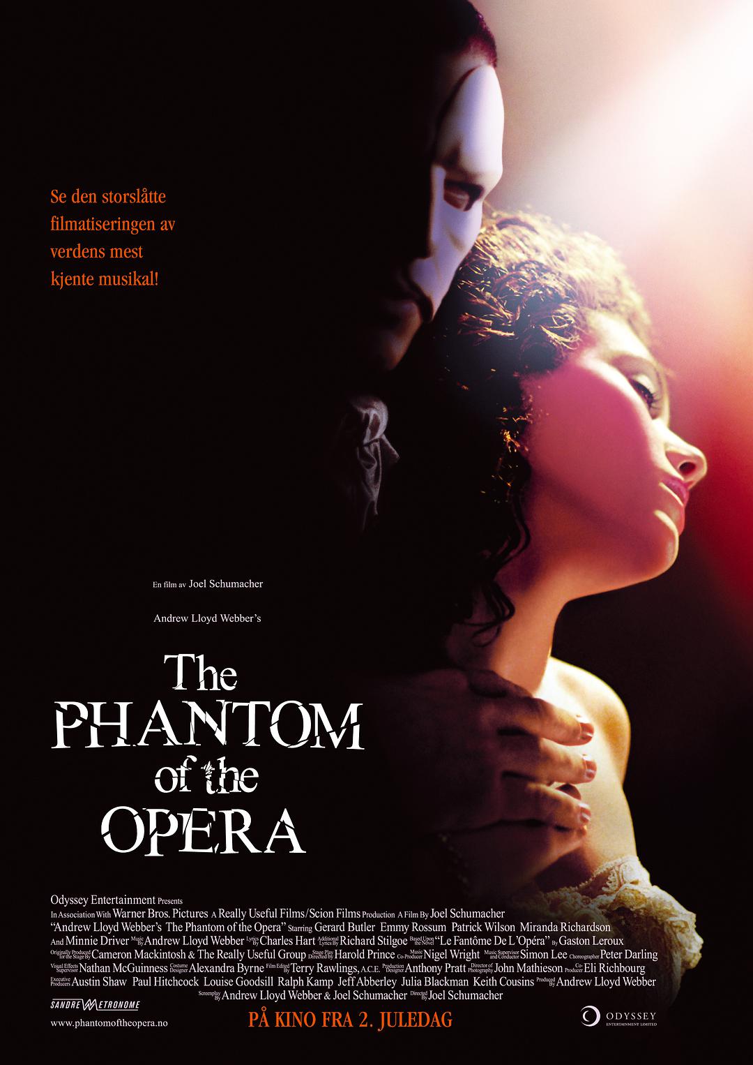 歌剧魅影 4K 蓝光原盘下载+高清MKV版/歌声魅影(港)/安德鲁洛伊韦伯之歌剧魅影(台)/歌剧院幽灵/剧院魅影 2004 The Phantom of the Opera 59.45G