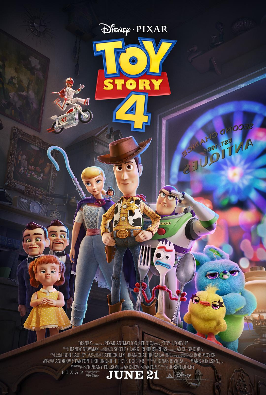 玩具总动员4 4K蓝光原盘下载+高清MKV版 / 反斗奇兵4(港) 2019 Toy Story 4 55.6G