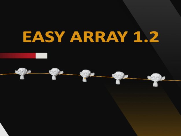 Blender插件 快速制作物体阵列分布效果 Easy Array v1.2.0 – 百度云下载